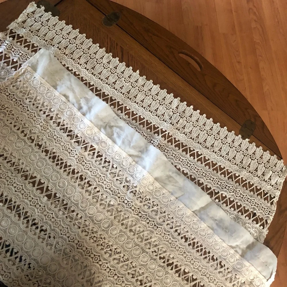 Vintage Lace Curtain Panel